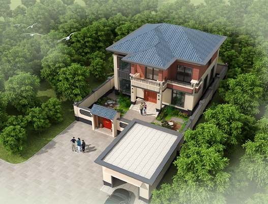 農村二層中式房屋設計圖紙 NO.2559